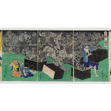 Utagawa Yoshimori: The Old Story of the Tongue-cut Sparrow (Mukashi-banashi shita-kiri suzume) - Museum of Fine Arts