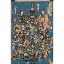 Utagawa Kuniyoshi: Sheet 1 of 12 (Jûnimai no uchi ichi), from the series One Hundred and Eight Heroes of the Shuihuzhuan (Suikoden gôketsu hyakuhachinin) - Museum of Fine Arts