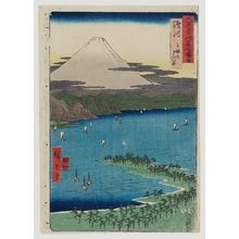 Utagawa Hiroshige: Suruga Province: Miho Pine Grove (Suruga, Miho no matsubara), from the series Famous Places in the Sixty-odd Provinces [of Japan] ([Dai Nihon] Rokujûyoshû meisho zue) - Museum of Fine Arts