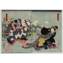 日本版画 "Actors" 由 Utagawa Kunisada, 歌川国貞 (Utagawa Kunisada I (Toyokuni III)) 创作