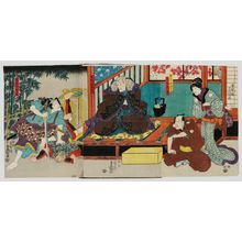 日本版画 "Actors" 由 Utagawa Kunisada, 歌川国貞 (Utagawa Kunisada I (Toyokuni III)) 创作