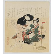 Totoya Hokkei: Dancing to shamisen music - Museum of Fine Arts