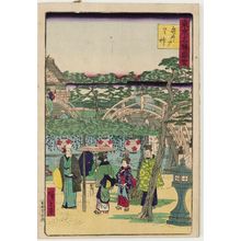 三代目歌川広重: Kameido Tenjin Shrine (Kameido Tenjin), from the series Famous Places in Tokyo (Tôkyô meisho zue) - ボストン美術館