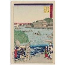 三代目歌川広重: View of Nakazu from the Riverbank (Ôkawabata Nakasu no kei), from the series Famous Places in Tokyo (Tôkyô meisho zue) - ボストン美術館