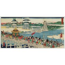Utagawa Hiroshige II: View of the Yodo River in Yamashiro Province (Yamashiro Yodo-gawa no kei) - Museum of Fine Arts
