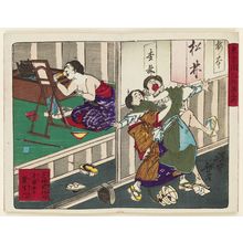 月岡芳年: from the series Famous Places and Humorous Images of Modern Life in Tokyo (Tôkyô kaika kyôga meisho) - ボストン美術館