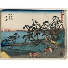 Utagawa Hiroshige, 歌川広重 (Utagawa Hiroshige I)による浮世絵「No. 9 - Ôiso: Koiso and Koyurugi Strand (Koiso, Korugi no iso), from the series The Tôkaidô Road - The Fifty-three Stations (Tôkaidô - Gojûsan tsugi no uchi)」