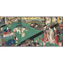Utagawa Kunisada: Genji goshukugen no zu - Museum of Fine Arts