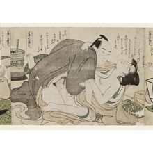 Katsukawa Shuncho: Erotic scenes - Museum of Fine Arts
