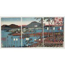 Japanese Print "The General of the Right [=Yoritomo] Goes to Kyoto (Udaishô jôraku no zu)" by Utagawa Sadahide, 歌川貞秀 (Utagawa Sadahide)