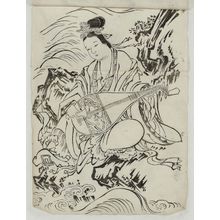 Unknown, 無款 (Artist Unknown, Japanese)による浮世絵「Benzaiten」