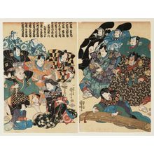 Japanischer Druck "Actors" von Utagawa Kuniyoshi, 歌川国芳 (Utagawa Kuniyoshi)