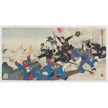 Adachi Ginko: The Japanese Army Occupying a Fort at Taku - Museum of Fine Arts