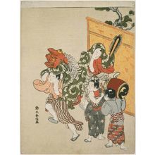 Suzuki Harunobu: Boys Performing a Lion Dance - Museum of Fine Arts