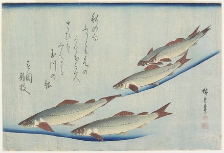 Utagawa Hiroshige: (River Trouts in Stream) - Minneapolis Institute of Arts 