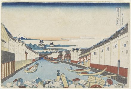 Katsushika Hokusai: Nihonbashi Bridge in Edo - Minneapolis Institute of Arts 