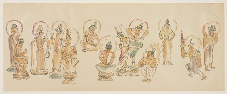 Awashima Kangetsu: (Asakusa Kannon temple caricatures C) - Minneapolis Institute of Arts 