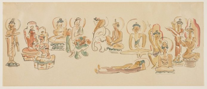 Awashima Kangetsu: (Asakusa Kannon temple caricatures B) - ミネアポリス美術館
