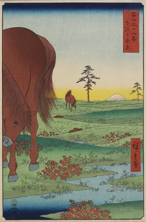 Utagawa Hiroshige: Koganehara Field in Shimosa Province - Minneapolis Institute of Arts 