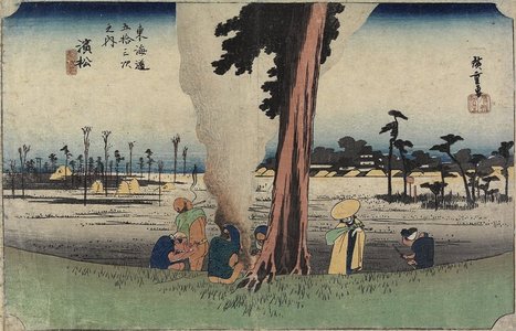 Utagawa Hiroshige: Winter Scene, Mamamastu - Minneapolis Institute of Arts 