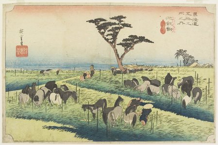 Utagawa Hiroshige: April Horse Fair, Chiryu - Minneapolis Institute of Arts 