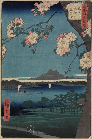 Utagawa Hiroshige: Forest of Suijin Shrine and Masaki on the Sumida River - Minneapolis Institute of Arts 