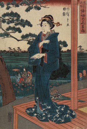 Utagawa Hiroshige: Iris Gaeden at Horikiri - Minneapolis Institute of Arts 
