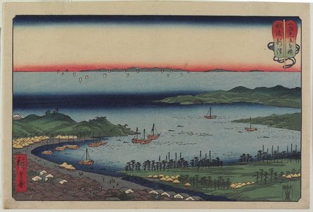 Utagawa Hiroshige: Niigata in Echigo Province - Minneapolis Institute of Arts 