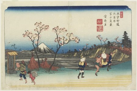 Keisai Eisen: No.5: Distant View of Mt. Fuji as Seen from Omiya Station - Minneapolis Institute of Arts 