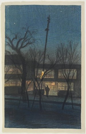 伊東深水: Ikenohata at Night - ミネアポリス美術館