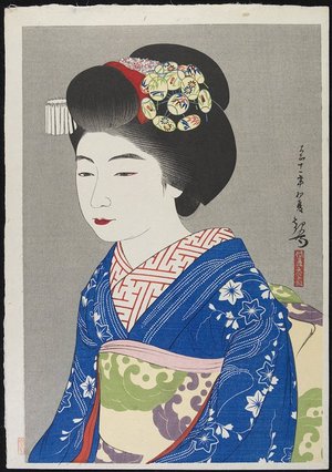 吉川観方: The Geisha Hinazo - ミネアポリス美術館