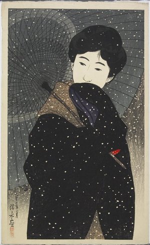 Ito Shinsui: Snowy Night - Minneapolis Institute of Arts 