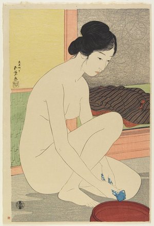 Hashiguchi Goyo: Woman at the Bath - Minneapolis Institute of Arts 