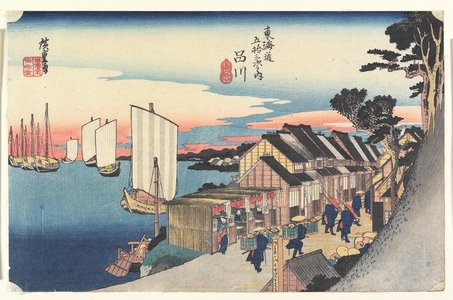 Utagawa Hiroshige: Sunrise--Shinagawa - Minneapolis Institute of Arts 