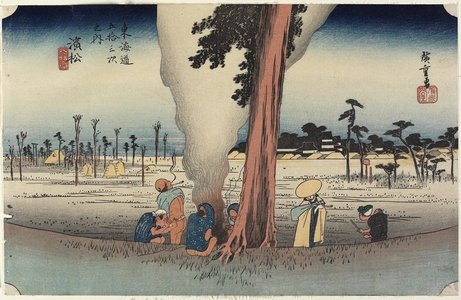 Utagawa Hiroshige: Winter Scene, Hamamatsu - Minneapolis Institute of Arts 