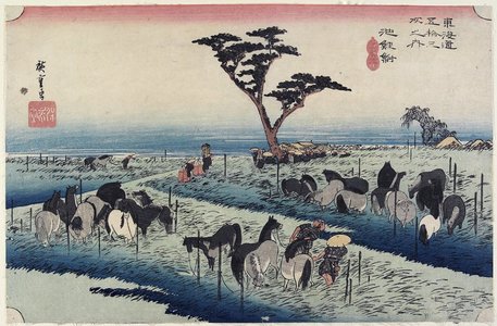 Utagawa Hiroshige: April Horse Fair, Chiryu - Minneapolis Institute of Arts 
