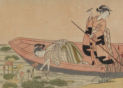 Suzuki Harunobu, 鈴木春信 (Suzuki Harunobu)による浮世絵「Mitate of Zhou Maoshu」