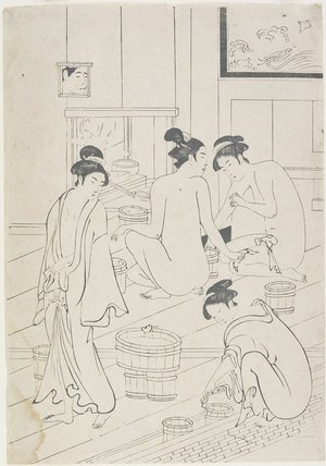 Unknown: Interior of a Bathhouse - Minneapolis Institute of Arts 