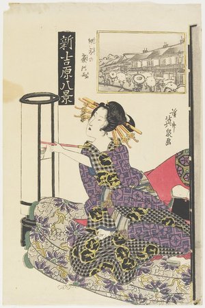 Keisai Eisen: Rainy Night With a Regular Customer - Minneapolis Institute of Arts 