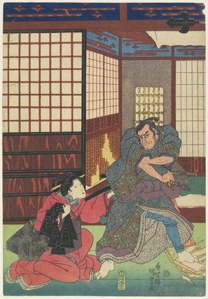 Utagawa Kunisada: (Scene from an Unidentified Play) - Minneapolis Institute of Arts 