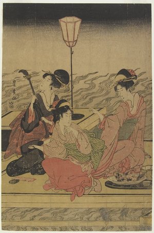 Utagawa Toyohiro: June (Summer Party on the Kamo River) - Minneapolis Institute of Arts 