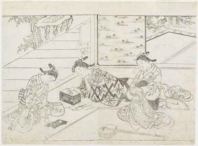 Hanabusa Shigenobu: (Three Courtesans in a Room) - Minneapolis Institute of Arts 