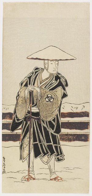 勝川春章: Bando Mitsugoro as Tokiyori - ミネアポリス美術館