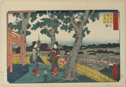 歌川広重: The View of Matuschiyama Hill, Saruwaka District and Kinryuzan Temple - ミネアポリス美術館