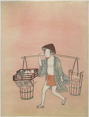 Suzuki Harunobu: A Water Vendor - Minneapolis Institute of Arts 