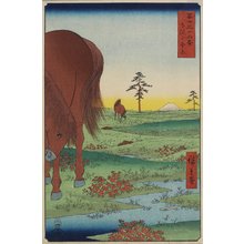 Utagawa Hiroshige: Koganehara Field in Shimosa Province - Minneapolis Institute of Arts 