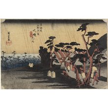 Utagawa Hiroshige: Princess Tora's Rain, Oiso - Minneapolis Institute of Arts 