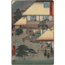 Utagawa Hiroshige: No.52 Guests of an Inn in Ishibe - Minneapolis Institute of Arts 