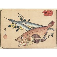 Utagawa Hiroshige: Rockfish and Halfbeak - Minneapolis Institute of Arts 
