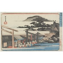 Utagawa Hiroshige: Ground of Shinmei Shrine of Shiba - Minneapolis Institute of Arts 